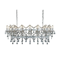 80614-14CC Florence 14Lt Lampa wisząca Bar - Clear kryształ &amp; Chrome Searchlight