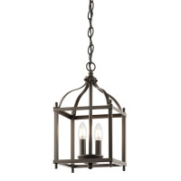 KL-LARKIN-P-S-OZ Mały lampa wisząca Larkin 2 Light – Olde Bronze Elstead - Mega RABATY w koszyku %