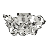 4973-3CC Curls 3Lt Semi-Flush Lampa sufitowa - Metal &amp; Chrome Searchlight