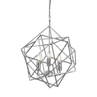 7863-3CC Cube 3Lt Lampa wisząca Lampa sufitowa - Polished Chrome Searchlight