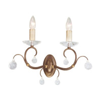 LUN2-BRONZE Lampa ścienna Lunetta 2 Light Elstead - Mega RABATY w koszyku %