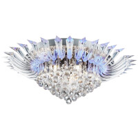 8215-5CC Crystoria 5Lt Blue LED Flush - Chrome,szkło &amp; Acrylic Searchlight