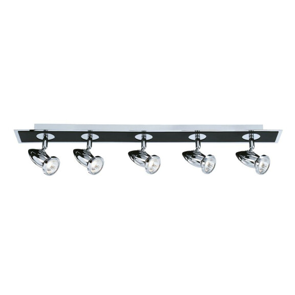 7495 Comet 5Lt Bar reflektorek - Matt czarny & Polished Chrome Searchlight
