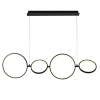 25771-4BK Cirque 4Lt LED Ring Lampa wisząca - czarny Metal Searchlight