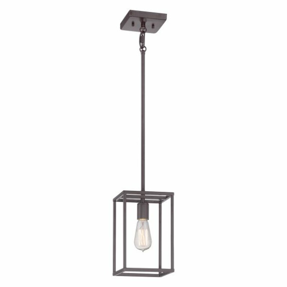 QZ-NEW-HARBOR-P New Harbor 1 Light Mini lampa wisząca Elstead - Mega RABATY w koszyku %