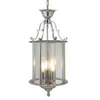 3003-10CC Bevelled Lantern 3Lt Lampa wisząca - Chrome &amp; szkło Searchlight