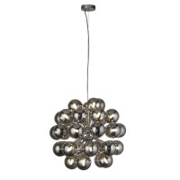 52131-27SM Berry 27Lt Lampa wisząca - Chrome &amp; Smoke szkło Searchlight
