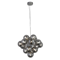 52131-17SM Berry 17Lt Lampa wisząca - Chrome &amp; Smoke szkło Searchlight