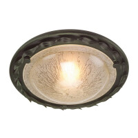 OV-F-BLK-GOLD Olivia 1 Light Flush – Czarny/Złoty Elstead - Mega RABATY w koszyku %