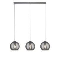 1623-3SM Balls 3Lt Bar Lampa wisząca - Chrome &amp; Smoked szkło Searchlight