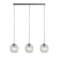 1623-3CL Balls 3Lt Bar Lampa wisząca - Chrome &amp; Clear szkło Searchlight