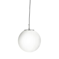 6066 Atom Lampa wisząca - satyna srebrny &amp; szkło opal Searchlight