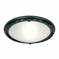 PB-F-B-BLACK Pembroke 1 Light Flush Light Style B – Czarny Elstead - Mega RABATY w koszyku %