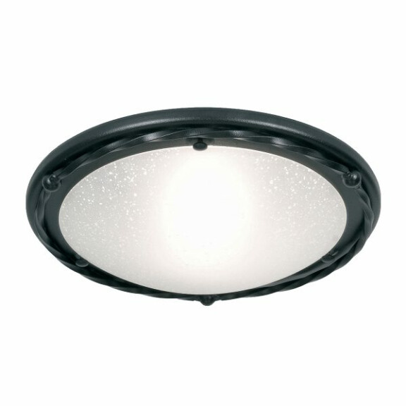 PB-F-B-BLACK Pembroke 1 Light Flush Light Style B – Czarny Elstead - Mega RABATY w koszyku %