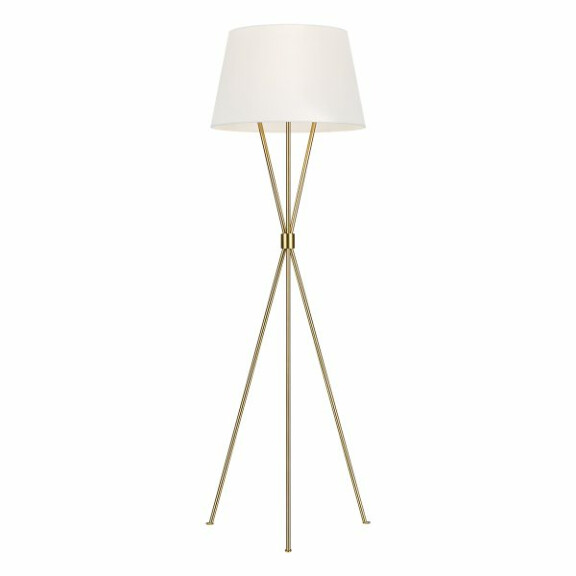 FE-PENNY-FL-BB Lampa podłogowa Penny 1 – polerowany mosiądz Elstead - Mega RABATY w koszyku %