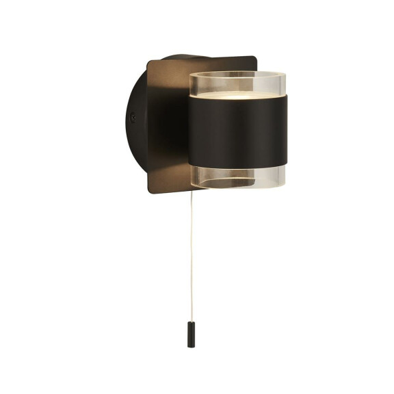 93290-2BK Tumbler 2Lt łazienkowy Kinkiet - Metal &amp; Acrylic, IP44 Searchlight