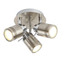 6603SS Samson 3Lt Round reflektorek - satyna srebrny, IP44 Searchlight