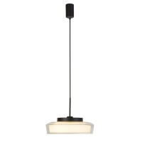 60962BK Puck łazienkowy Lampa wisząca Light - czarny Metal &amp; Opal, IP45 Searchlight