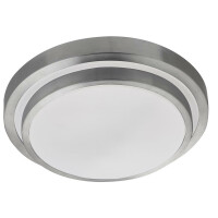 7402-34 Cork LED 2 Tier Flush - IP44 -Aluminium with biały Shade Searchlight