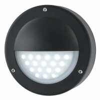 8744BK Bangor LED zewnętrzny Flush - czarny &amp; Polycarbonate, IP44 Searchlight