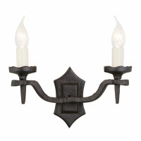 RY2B-BLACK Lampa ścienna Rectory 2 Light Style B Elstead - Mega RABATY w koszyku %