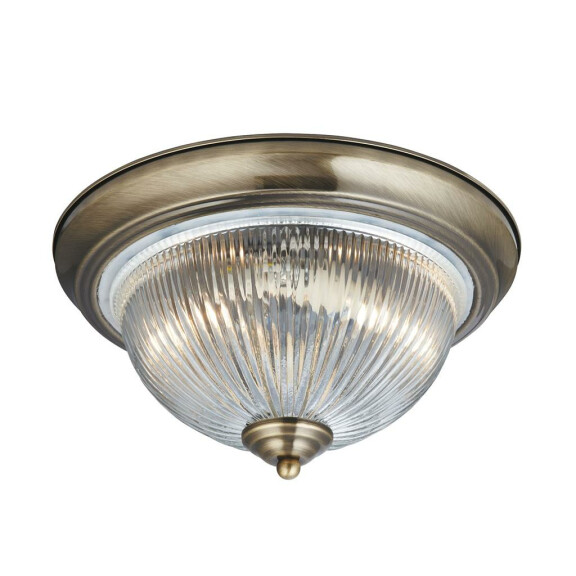 4370 American Diner 2Lt Flush antyczny mosiądz IP44 Searchlight