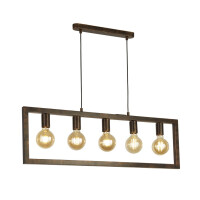 24102-5RU Oblong 5Lt Lampa wisząca - Rustic brązowy Searchlight