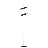 EU31652-2BK Cylinder 2 Lt Lampa podłogowa - czarny &amp; złoty Searchlight