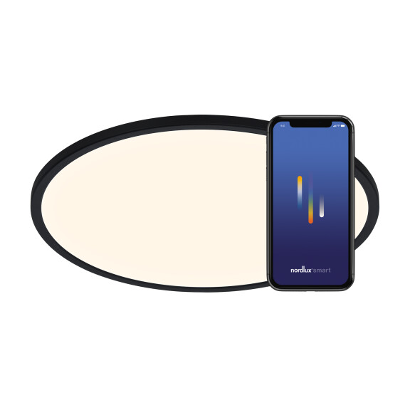 2015146103 Oja Smart  60 Lampa sufitowa Czarna Nordlux - Mega RABATY w Koszuku %