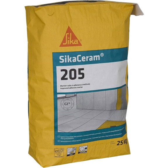 KLEJ DO PŁYTEK SIKA SIKACERAM 205 25KG C2TE