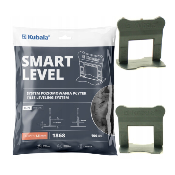 KUBALA KLIPSY 1,5MM SMART LEVEL (1868) 100SZT