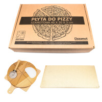 KAMIEŃ DO PIZZY 400X300X20 - ZESTAW