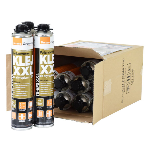 TERMOORGANIKA KLEJ POLIURETANOWY XXL 12 SZTUK