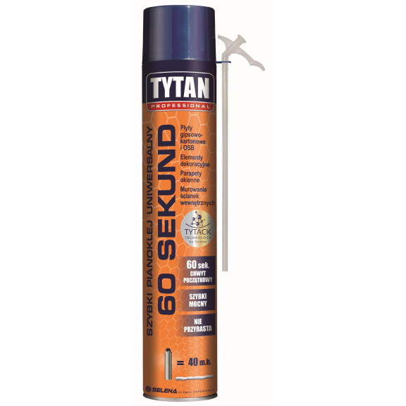 TYTAN PIANKA-KLEJ 60 SEKUND 300ML WĘŻYKOWA