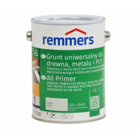 REMMERS GRUNT UNIWERSALNY DO DREWNA, METALU, PCV SZARY 2,5L