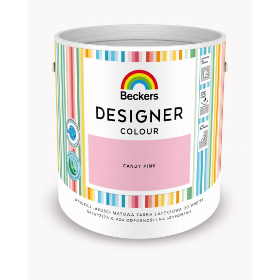 FARBA LATEKSOWA BECKERS DESIGNER CANDY PINK 2,5 L