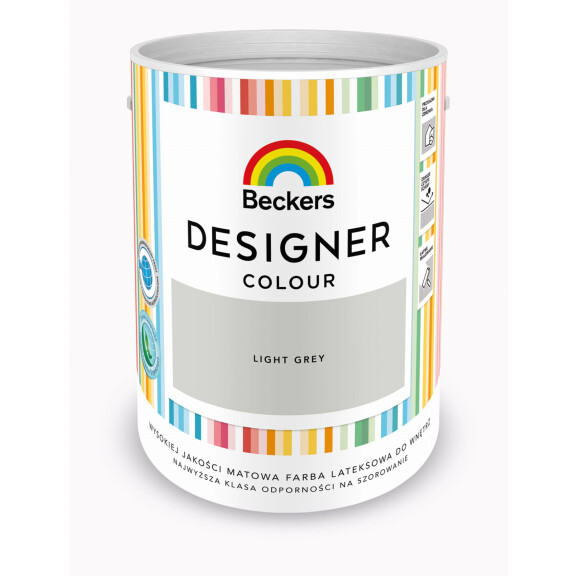 FARBA LATEKSOWA BECKERS DESIGNER LIGHT GREY 5 L