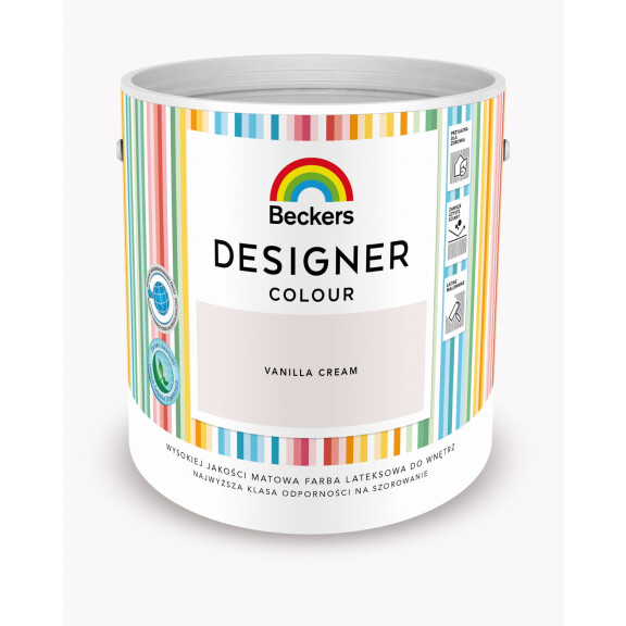 FARBA LATEKSOWA BECKERS DESIGNER VANILA CREAM 2,5 L