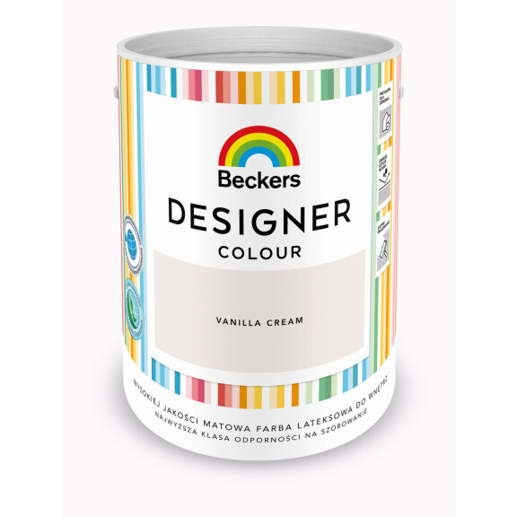FARBA LATEKSOWA BECKERS DESIGNER VANILA CREAM 5 L