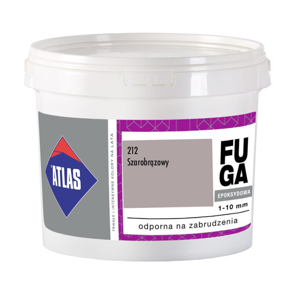 ATLAS FUGA EPOKSYDOWA 1-10MM SZAROBRĄZOWA 212 5KG ZAPRAWA DO SPOINOWANIA