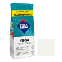 ATLAS FUGA CERAMICZNA 1-20MM 201 CIEPŁA BIAŁA 2KG