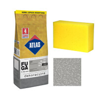 ATLAS FUGA DEKORACYJNA Z BROKATEM OPAL 2KG + KUBALA GĄBKA