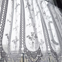 elegancka zazdrostka do kuchni - gipiurowa z haftem - komplet
