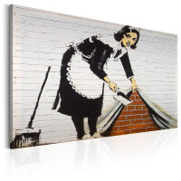 Obraz - Maid in London by Banksy OBRAZ NA PŁÓTNIE WŁOSKIM