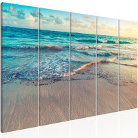 Obraz - Plaża w Punta Cana (5-częściowy) wąski