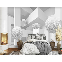 Fototapeta Abstrakcja Geometryczne Kule 3d PRESTIGE GOTOWE ROZMIARY