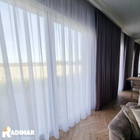 Firana do salonu - na wymiar - wysokiej jakości z fakturą BATYST