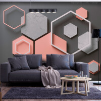 Fototapeta samoprzylepna - Geometryczna Abstrakcja Heksagonowy Plan