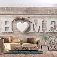 Fototapeta -napis home na deskach