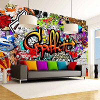 Fototapeta dla dzieci i młodzieży Kolorowe graffiti